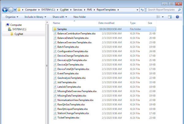 Sample Report Template Files